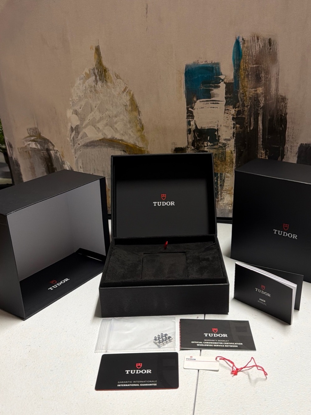 Tudor Black Branded Watch Presentation Set